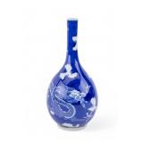 Blue and White Reverse Vase