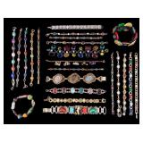 Multicolor Scarab, Rhinestone, More Bracelets (25)
