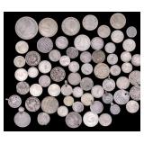 Iranian Vintage Silver Coins Including 5000 Dinar