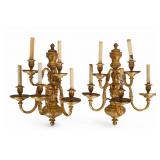 Neoclassical Style Ormolu Wall Sconces (2)