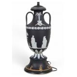 Wedgwood Jasperware Black Porcelain Lamp