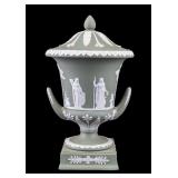 Wedgwood Jasperware Sage Green Campana Urn