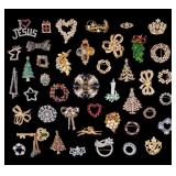Trifari, Avon, Monet, Christmas Brooches (42)