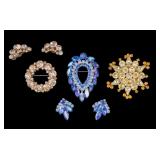 Weiss & Sarah Coventry Brooches (3) & Earrings (2)