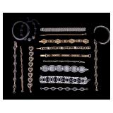 Trifari, Sarah, Bracelets w/ Black Accents (17)