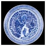 Blue and White Porcelain Dragon Plate