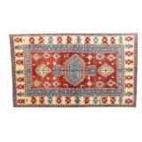 Signed Kazak Handmade Rug - Room Size