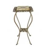 Victorian Brass Stand w/ Marble Top