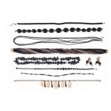 Vintage Black Beaded Jewelry