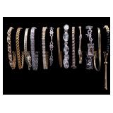 Gold Plated Sterling & Other Sterling Bracelets