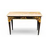 Egyptian Revival Stone Top Hall Table