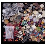 Vintage Metal & Plastic Buttons Collection