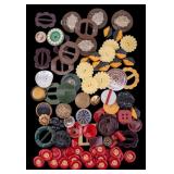 Vintage Bakelite, M.O.P., & More Buttons (Dozens)