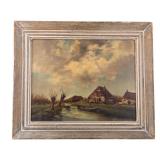 Framed Oil on Canvas