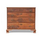 19th C Chippendale Graduated Chest of Drawers