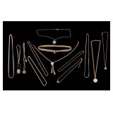 Gold Tone Designer Necklaces and Pendants