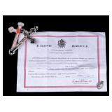 Relic of Saint Particles in Crucifix Case w/ Seal