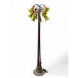 Art Deco Style Floor Lamp w/ Tulip Lamp Shades