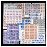 Vintage US Stamp Sheets (14) Including Historic