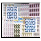 Vintage US Stamp Sheets (14) Including Historic