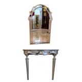 Labarge French Style Mirror & Hall Table (KI#42)