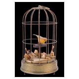 Brass Bird Cage Music Box