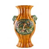 Monumental Chinese Sancai Vase