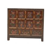 Chinese Painted Panel Cabinet / Armoire