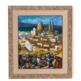 George Russin Oil Painting "Going to Market"