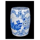 Blue & White Ceramic Garden Stool