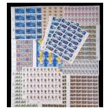 Vintage US Stamp Sheets (14) Incl. Historic