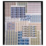Vintage US Stamp Sheets (14) Incl. Historic