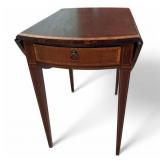 Mahogany Inlay Pembrook Drop Leaf Table (KI#12)