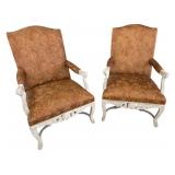 Highland House Paisley Arm Chairs (Pair) (K#14)