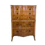 Serpentine Front Maple Chest of Drawers (KI#15)