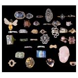Rhinestone, Cabochon, & More Costume Rings (35)