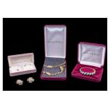 Signed Ciner, 14K Emerald Set, & Camrose & Kross,