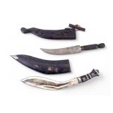 Indian Kukri and Tribal Dagger