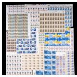 Vintage US Stamp Sheets (14) Incl. Historic