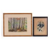 Ernst Zimmerman Pastel + Schaefer Landscape