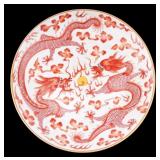 Gong Hong Red Dragon Plate