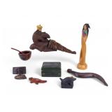 Figural Wood Art Carvings & Decoratives