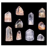 Rutilated Quartz & Phantom Crystals (10 Pc.)