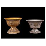 Tibetan Buddhist Offering Bowls w/ Ashtamangala