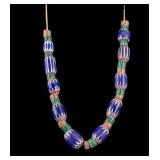 Antique Venetian Glass Chevron Beads (29)