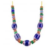 Antique Venetian Glass Chevron Beads (28)