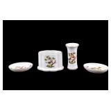 Herend Rothschild Bird Miniature Service Pieces