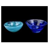 Two Hand Blown Kosta Boda Center Piece Bowls