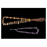 Amethyst and Pearl Necklaces