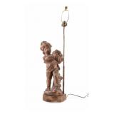 Figural Child / Cherub Lamp
